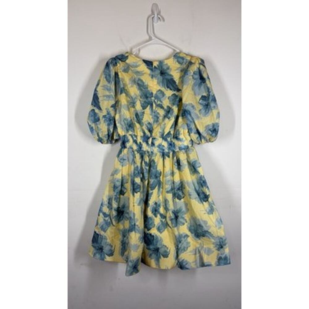 NWT BILLY J Erin Mini Dress in Yellow Blue Floral Size AUS 10 Or US 6 - Picture 3 of 9